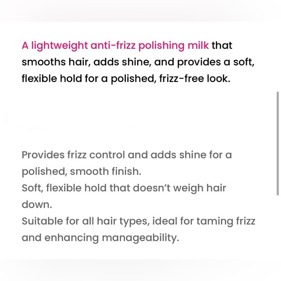 Redken Outshine 01 Anti-Frizz Polishing Milk (New) 3.4 oz. - Picture 4 of 4